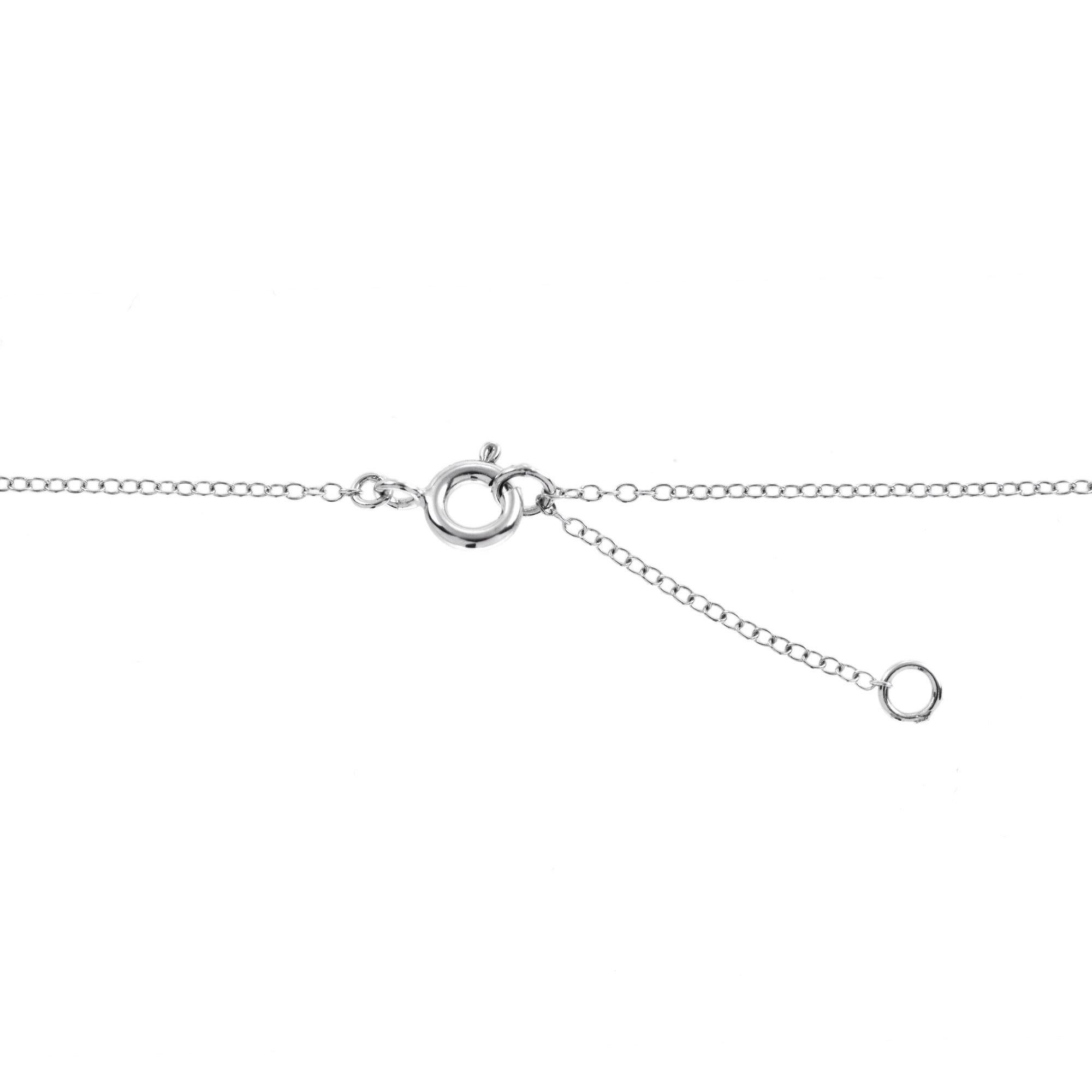 Set aus Ohrringen und Halskette mit Saphiren und Diamanten im Art-déco-Stil von Aime Ribbon im Angebot 3