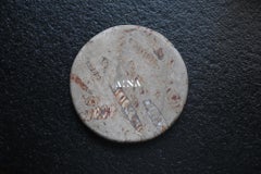 Aina Contemporary Jurassic Fossil Marble Aqua Plate for Ricard Camarena Rest