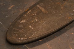 AINA Contemporary Jurassic Fossil Marble Ovalis Plate, Living Collection