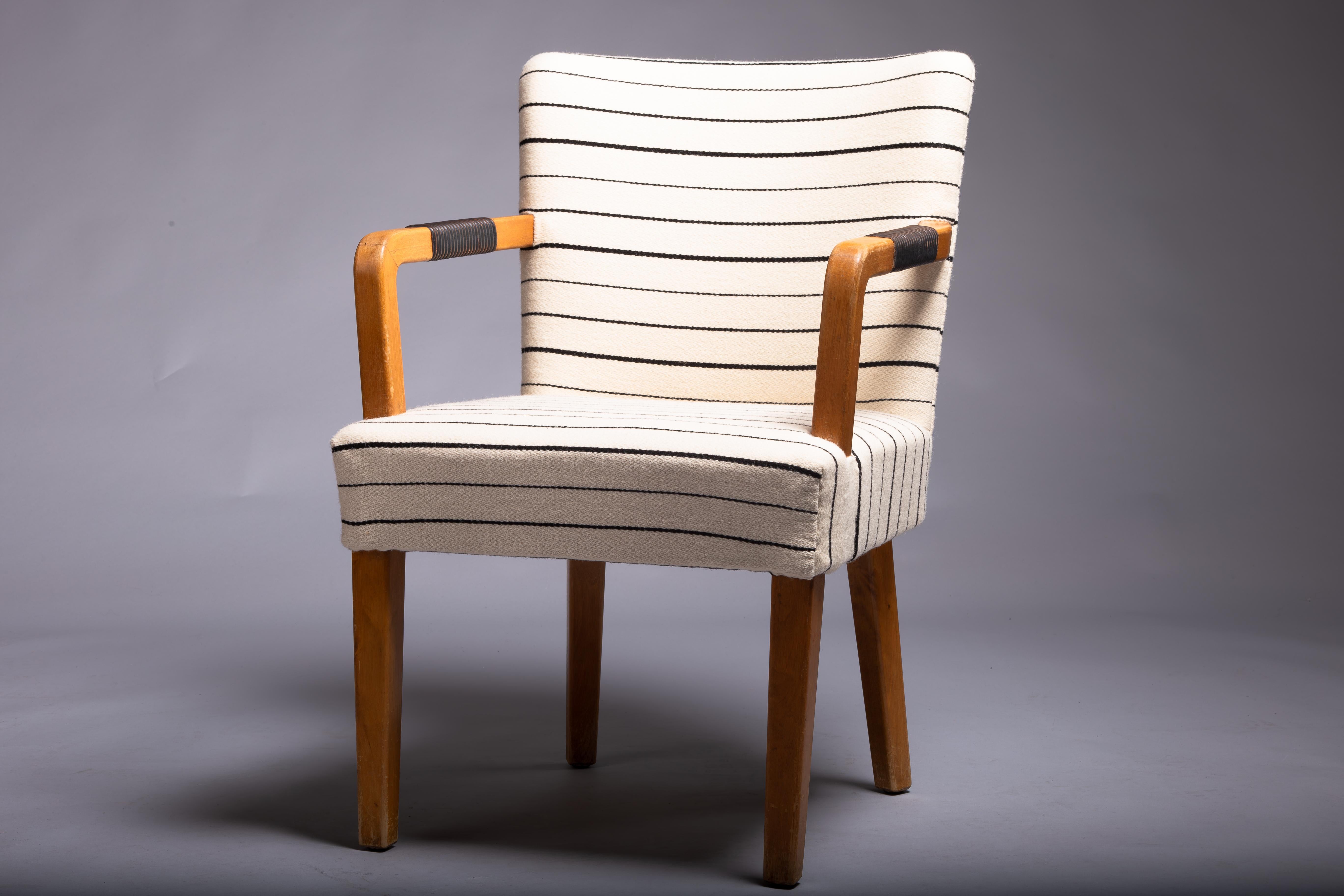 Experience timeless elegance with the Aino Aalto, 1930's Savoy club chair, a rare gem designed specifically for the iconic Savoy Restaurant in Helsinki. This unique piece of Scandinavian craftsmanship has been lovingly restored with new upholstery,