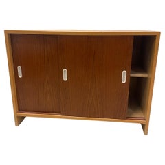 Aino Aalto Sliding Door Cabinet Model 217, in Birch and Teak, Artek 1950s