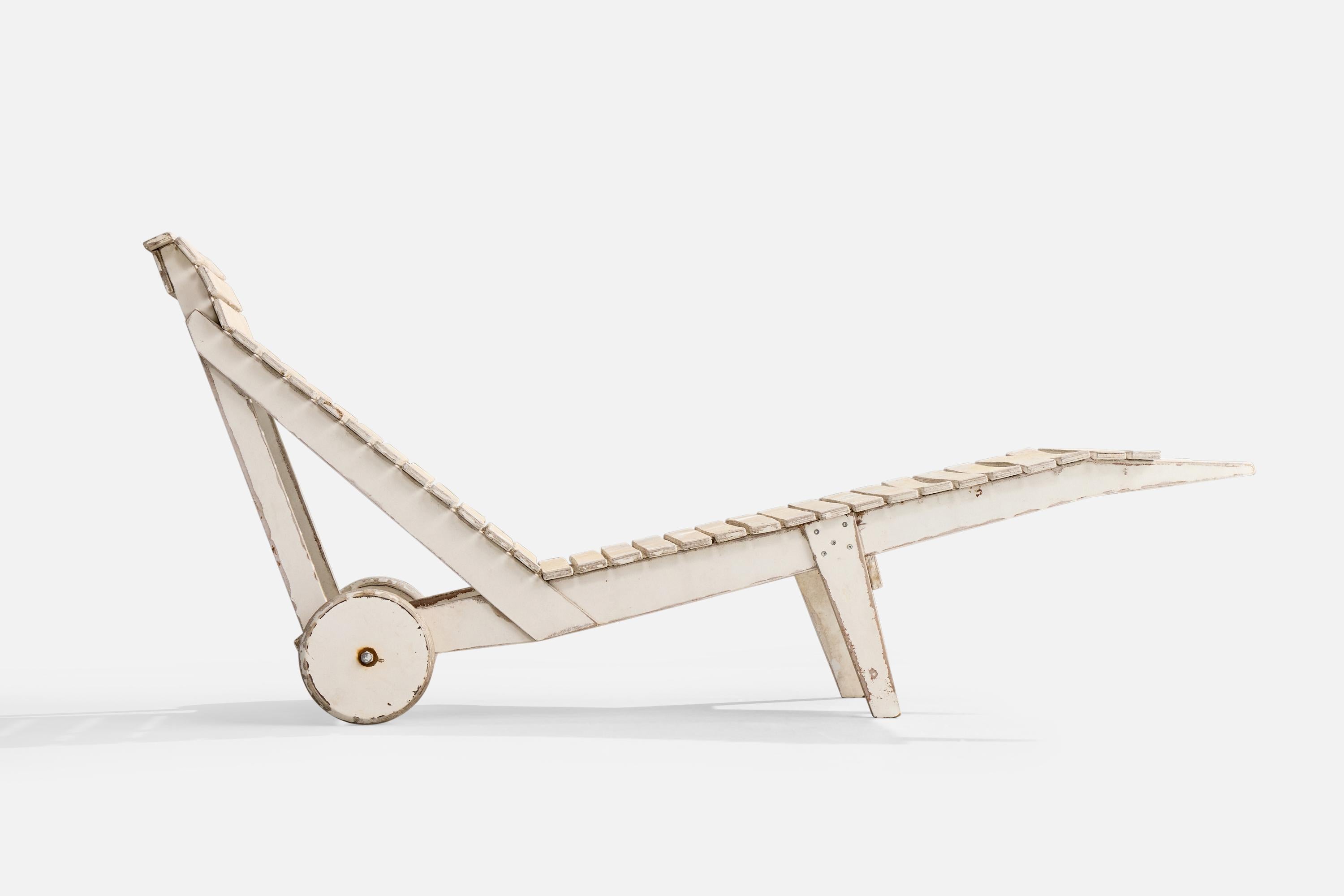 Aino Aalto, Chaise Longue, Holz, Finnland, 1950er Jahre (Mitte des 20. Jahrhunderts) im Angebot