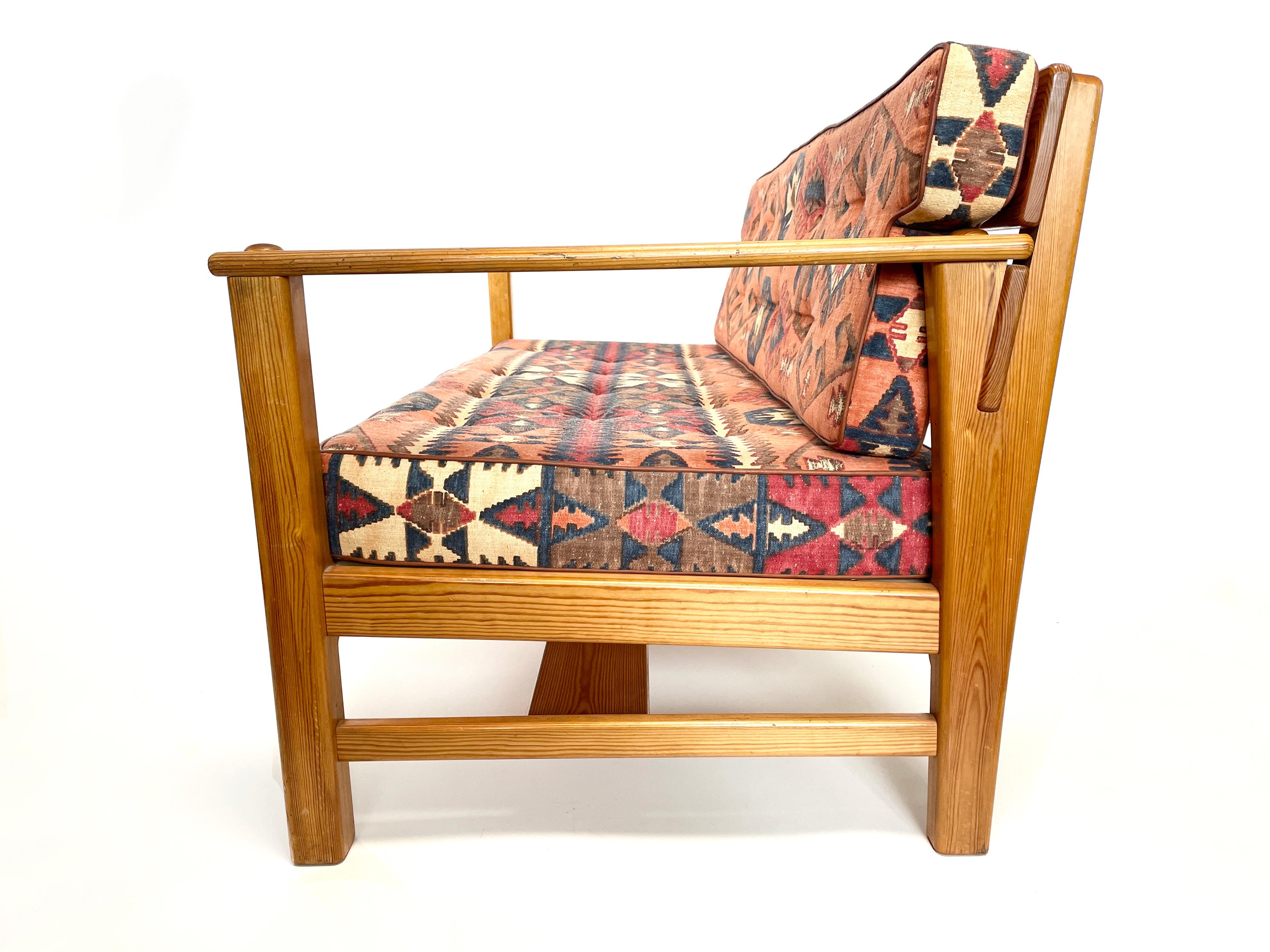 Finnisches modernes Sofa aus Kiefernholz von Aino Aalto, Artek, Finnland, 1940er Jahre im Zustand „Gut“ im Angebot in Espoo, FI