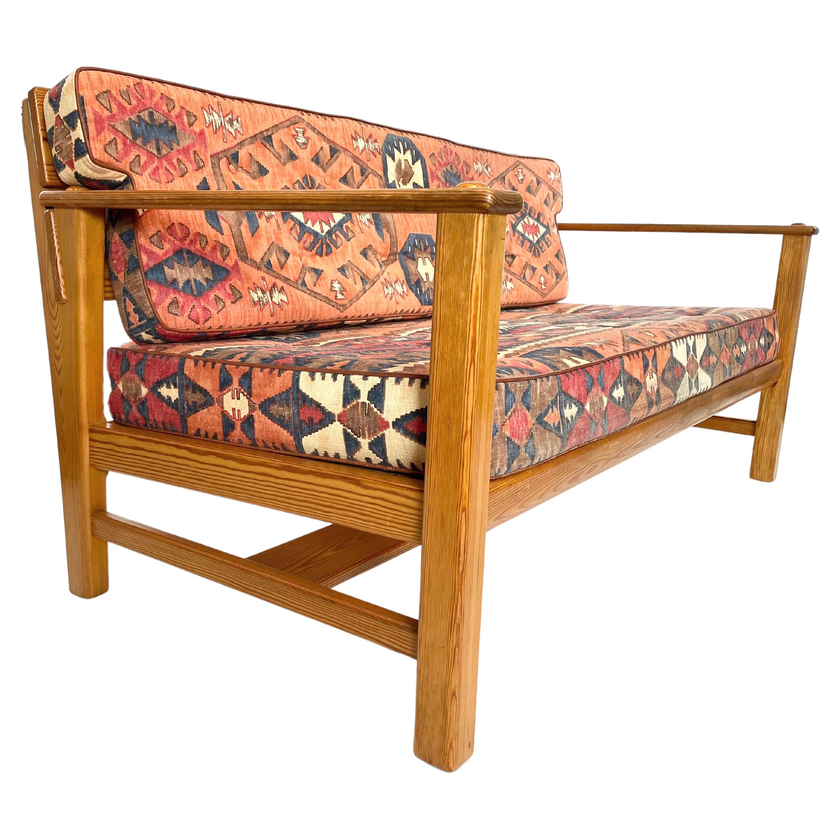 Finnisches modernes Sofa aus Kiefernholz von Aino Aalto, Artek, Finnland, 1940er Jahre im Angebot