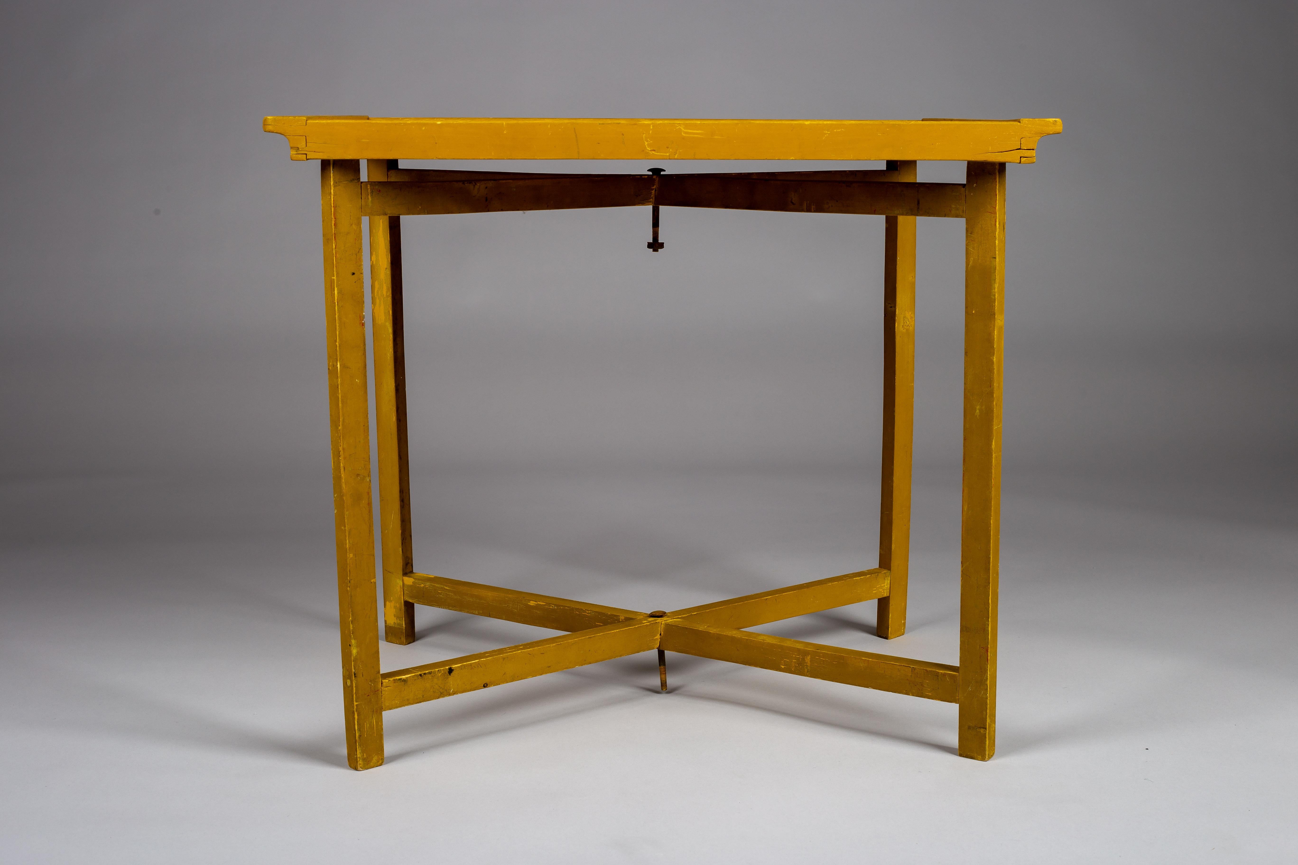 Painted Aino Aalto, rare 1930's foldable tray table, A. Ahlström Oy For Sale