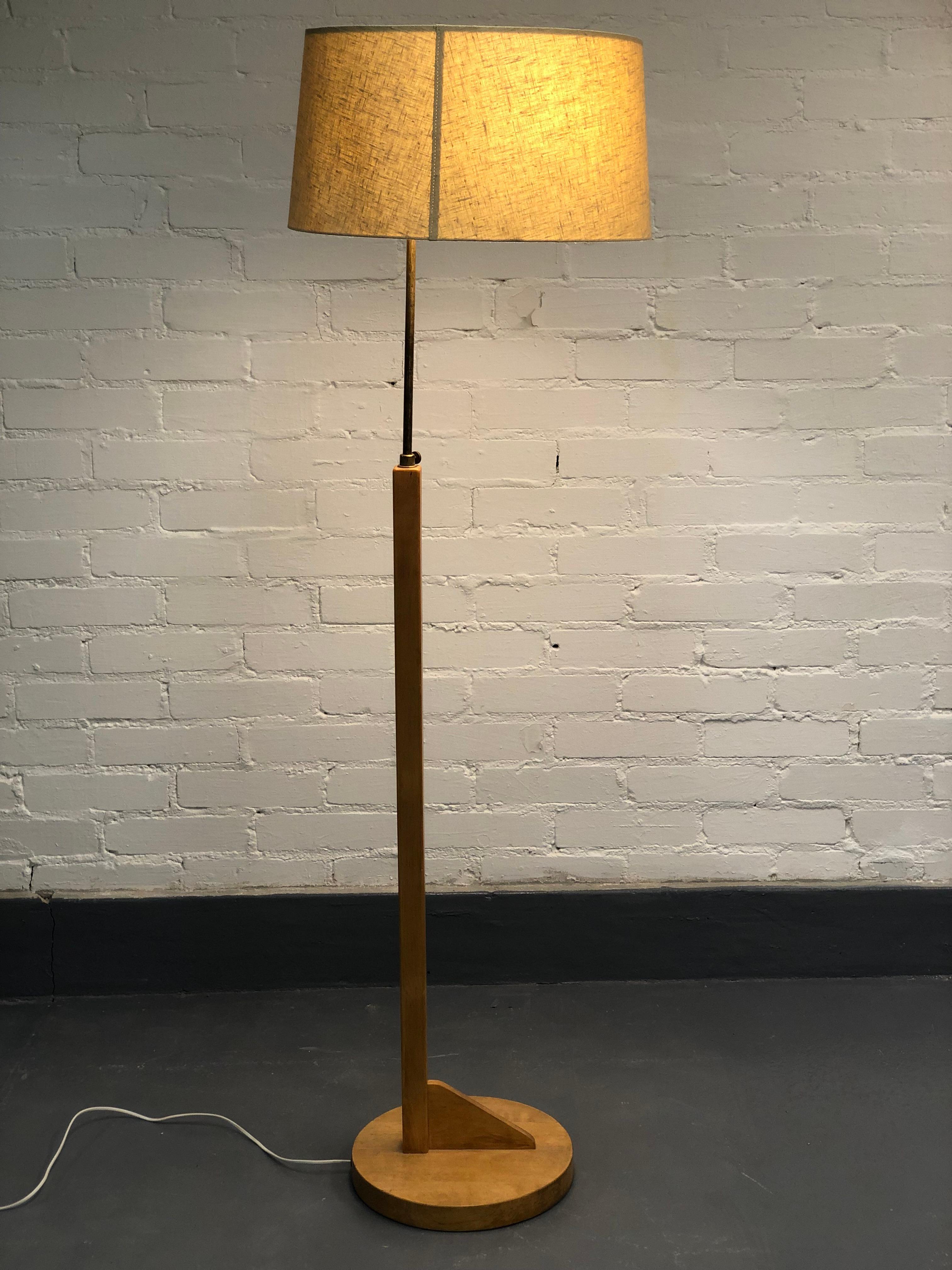 Scandinavian Modern Aino Aalto rare floor lamp model 806A, Taito Oy For Sale