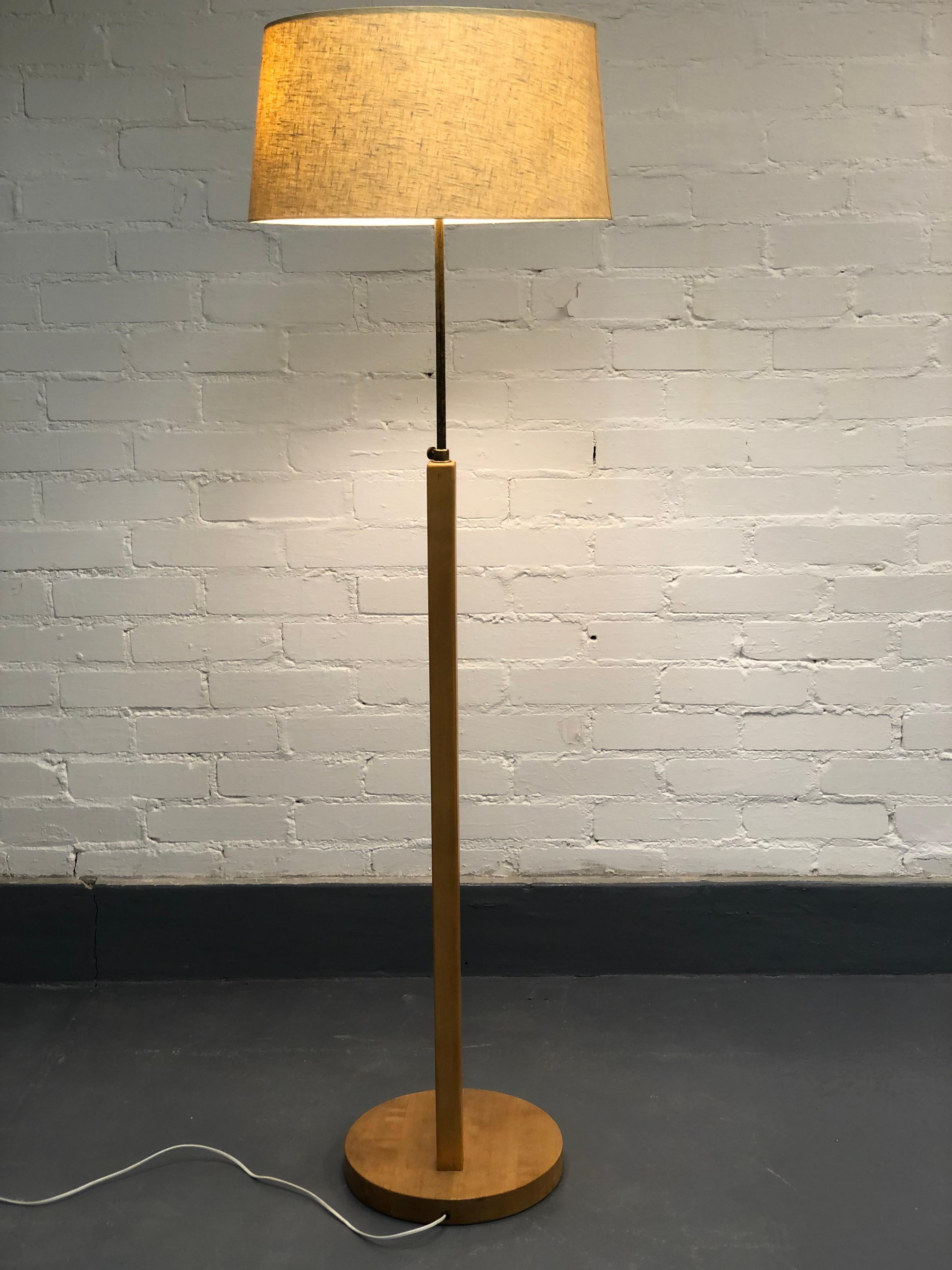 Finnish Aino Aalto rare floor lamp model 806A, Taito Oy For Sale