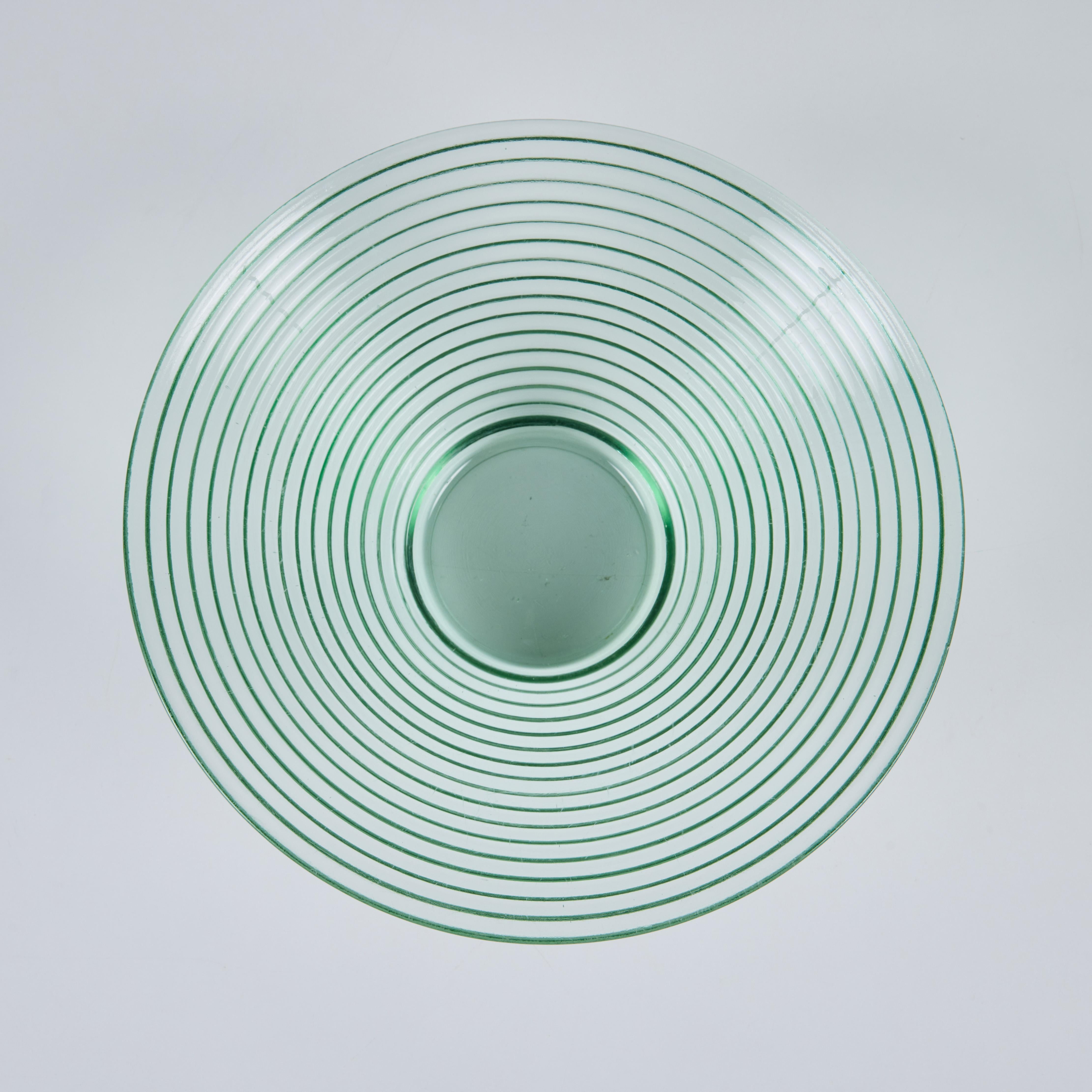 Aino Aalto Ribbed Glass Bowl for Iittala In Excellent Condition In Los Angeles, CA
