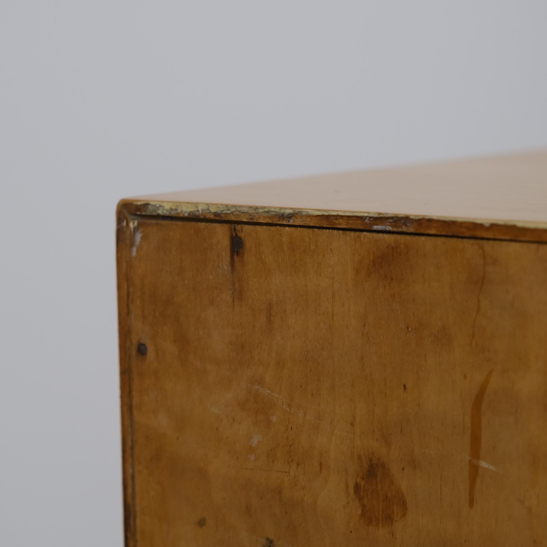 Aino Aalto Sliding Door Cabinet Model 217, in Birch and Teak, Artek 1950s For Sale 7