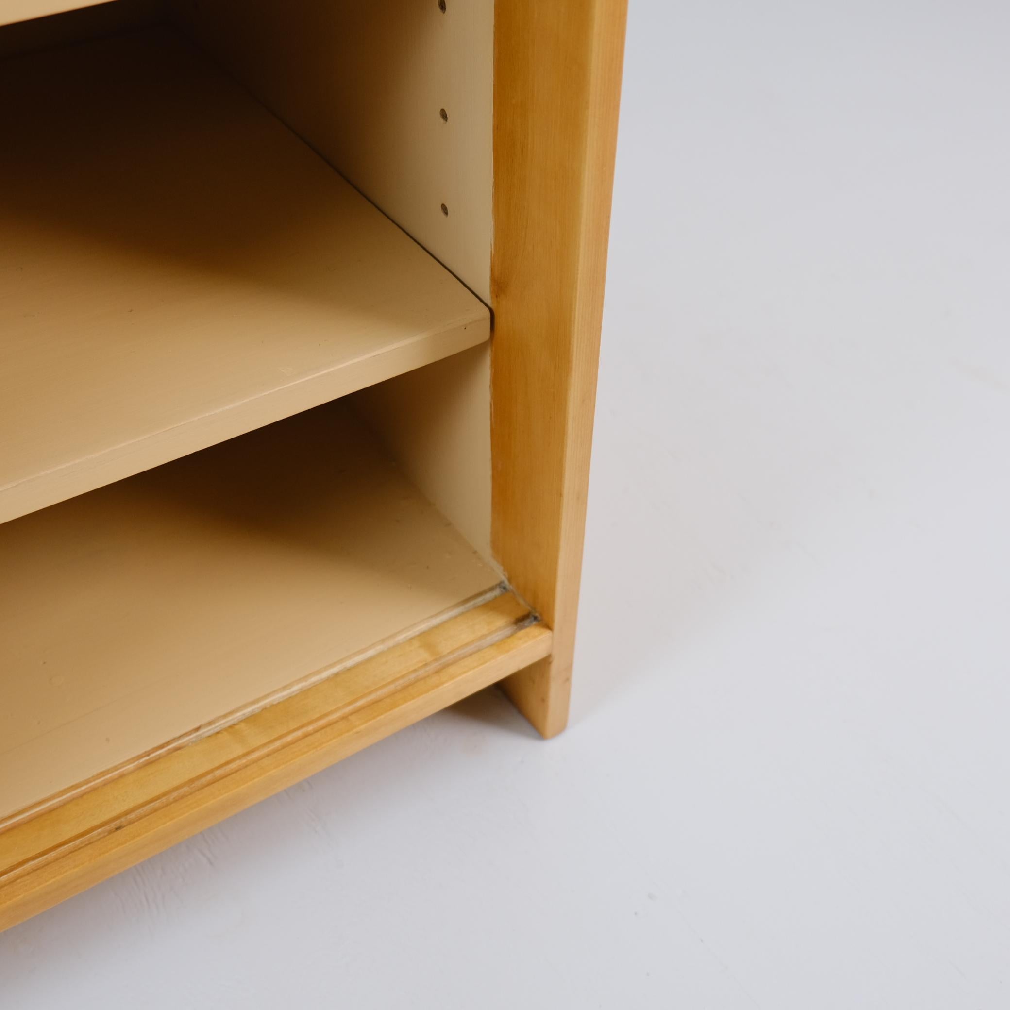 Mid-20th Century Aino Aalto Sliding Door Cabinet Model 217, in Birch and Teak, Artek 1950s For Sale