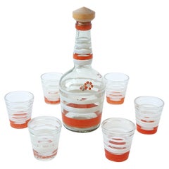 Aino Aalto Snap Glasses by Karhula and Karhula Carafe 1930s-1940s