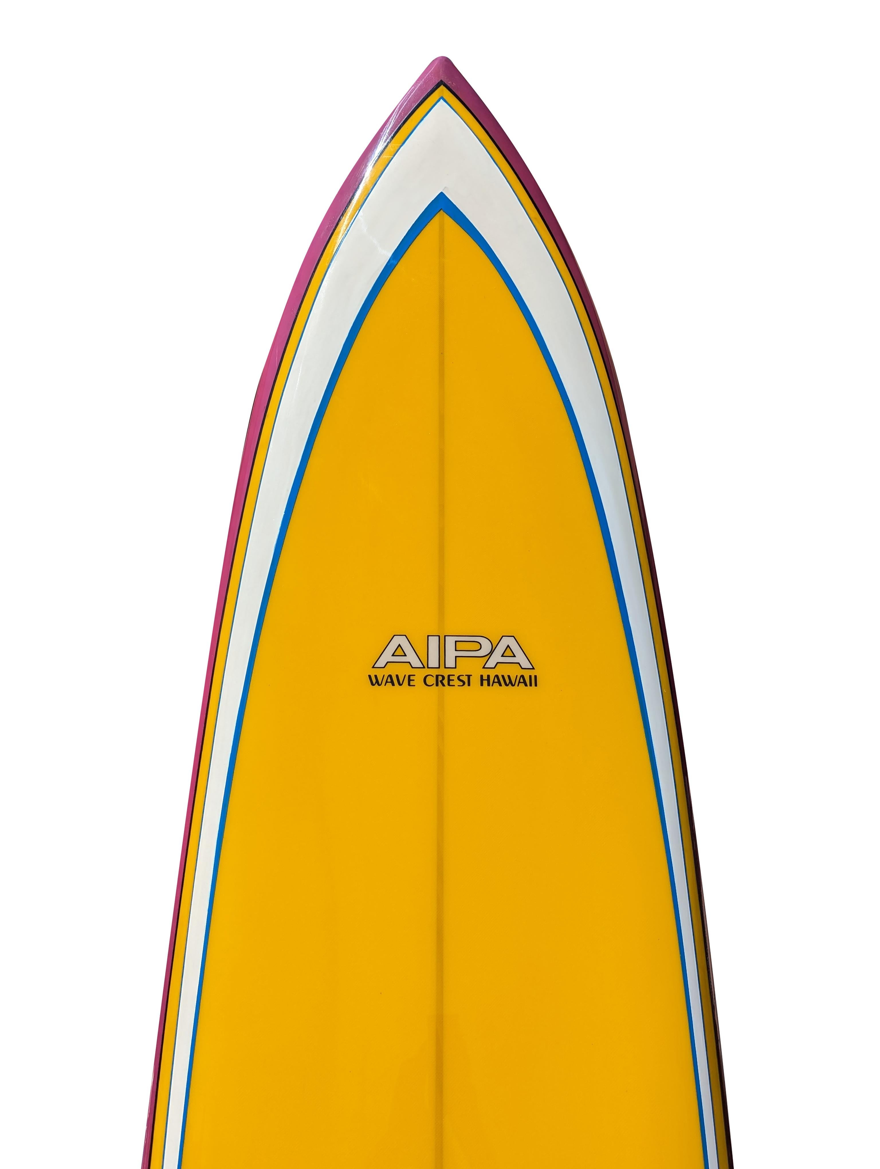 Aipa Wave Crest Hawaii della metà degli anni '70, coda a diamante di 9'8