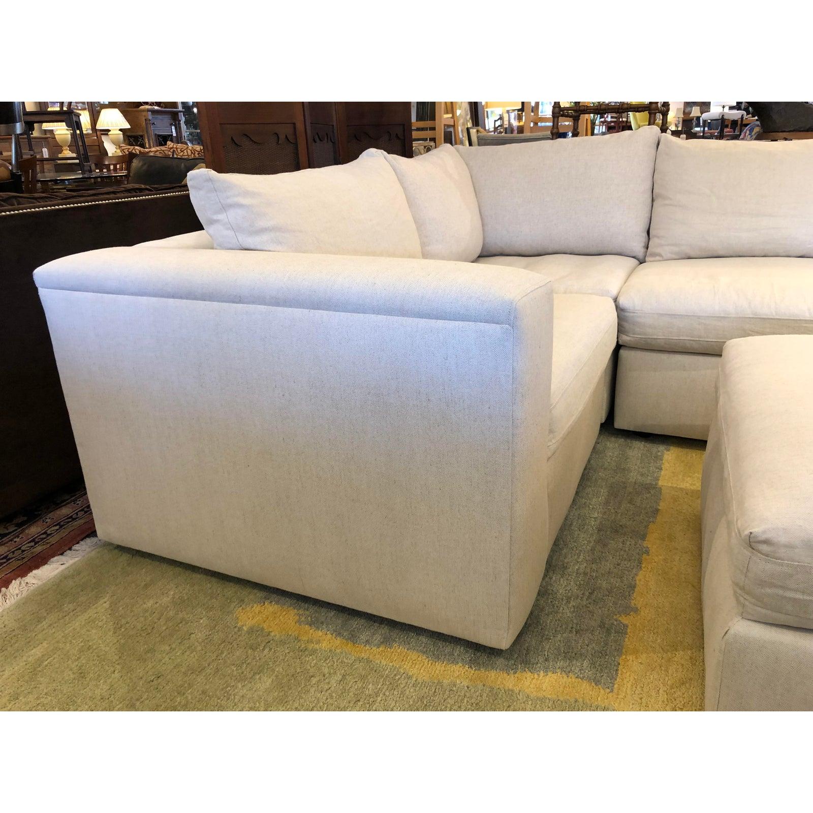 Contemporary Air 7-Piece Sectional by Pottery Barn For Sale