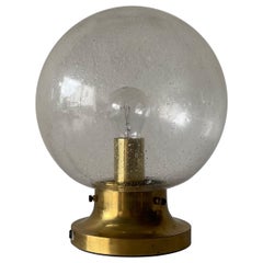 Air Bubble Ball Tischlampe aus Glas und Messing von Limburg, 1960er Jahre, Deutschland