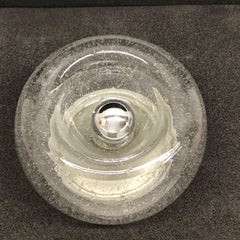 Air Bubble Glass Donut Pattern Sconce Vintage Midcentury Doria Leuchten, 1960s