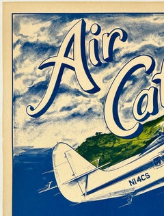 AIR CATALINA - CATALINA'S EXPERIENCED AIRLINE Original Vintage Travel Poster