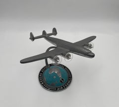 Modello da tavolo in alluminio di Air France Lockheed L1649 Starliner, anni 60