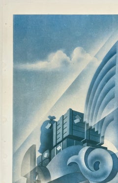 AIR FRANCE - COLIS PAR AVION Original Vintage Airline Travel Poster 13" x 20"