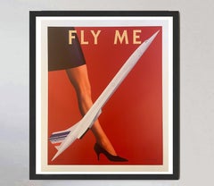 Air France Concorde - Fly Me - Original Poster by Razzia, 1995