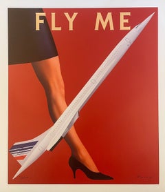 Air France Concorde - Fly Me - Original Poster by Razzia, 1995