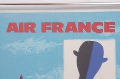 Cartel Air France Gran Bretaña Guy Georget Original 1963