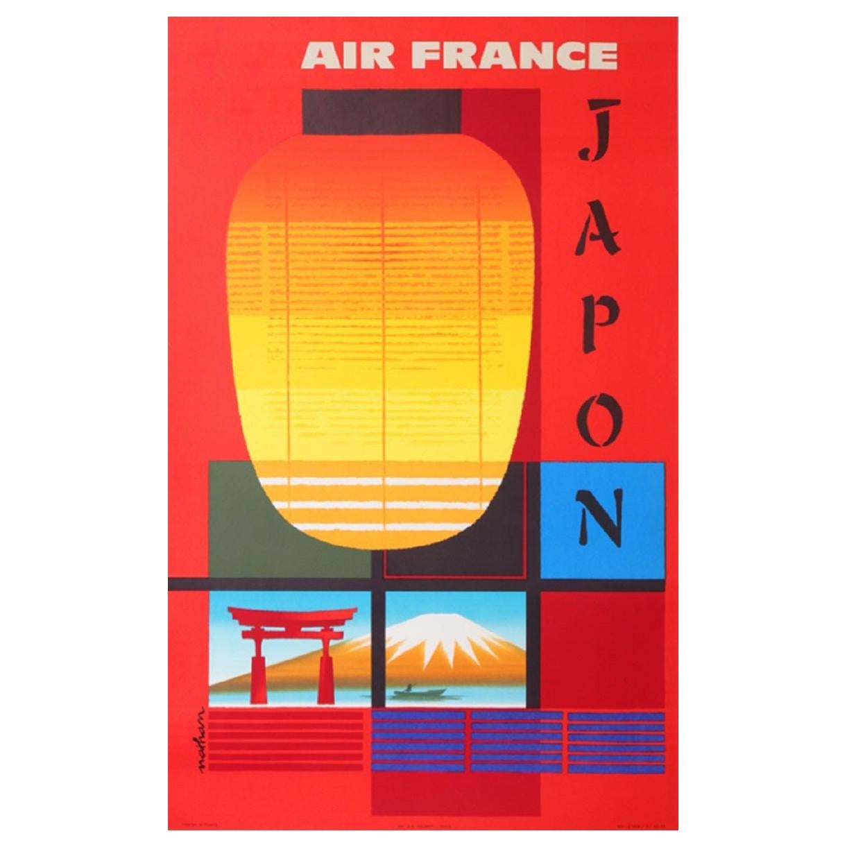 Affiche Vintage Japan Air Lines - Poster 50x70 Cm - Reproduction De Qualité