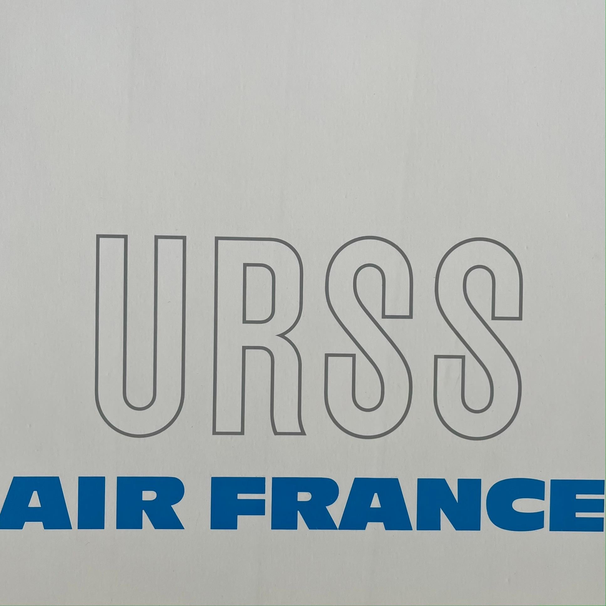 Fin du 20e siècle Affiche Air France Russie par Raymond Pagés  en vente