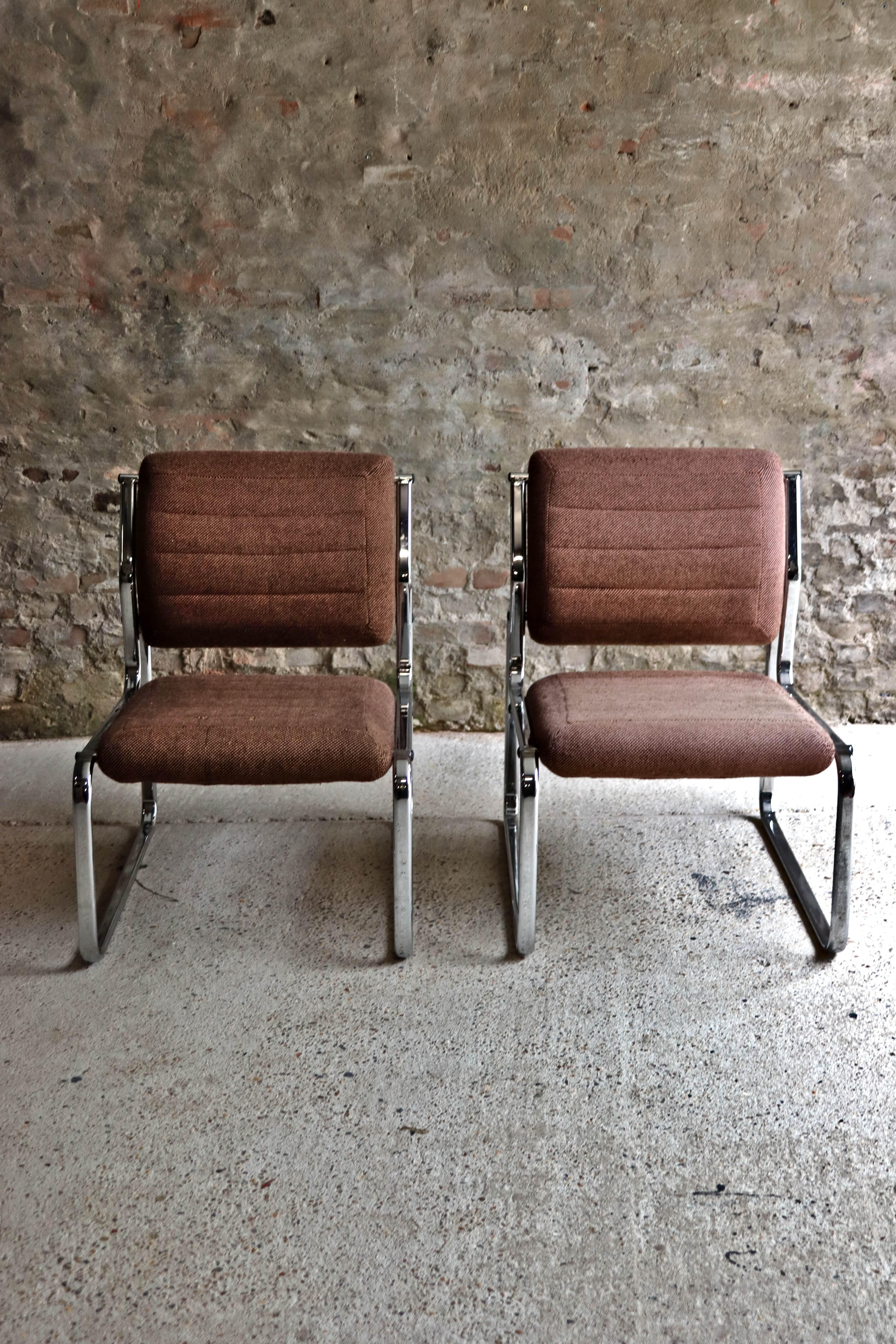 European Air France – Waiting room chairs – Set of 2 – Bauhaus – 1970s For Sale