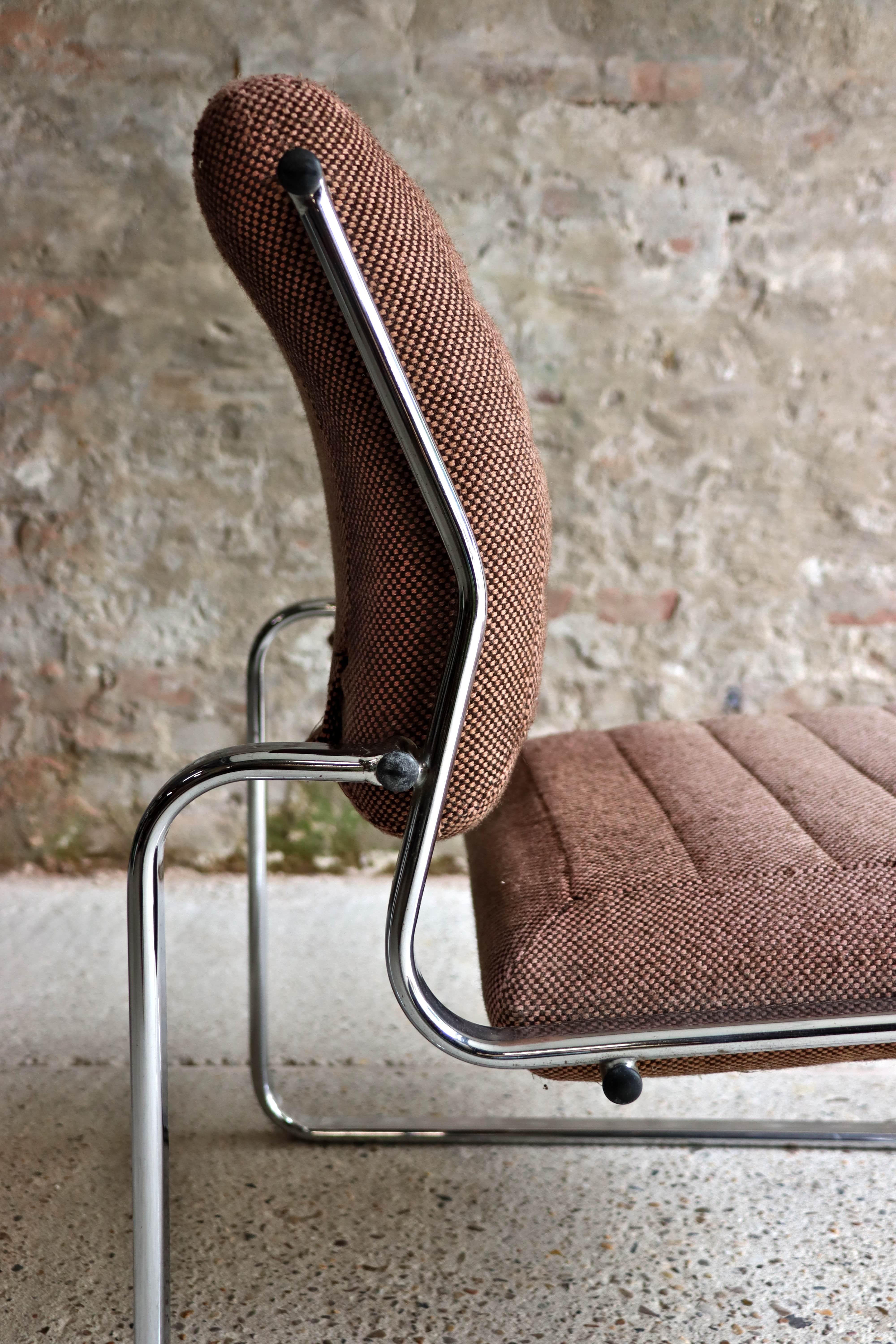 Aluminum Air France – Waiting room chairs – Set of 2 – Bauhaus – 1970s