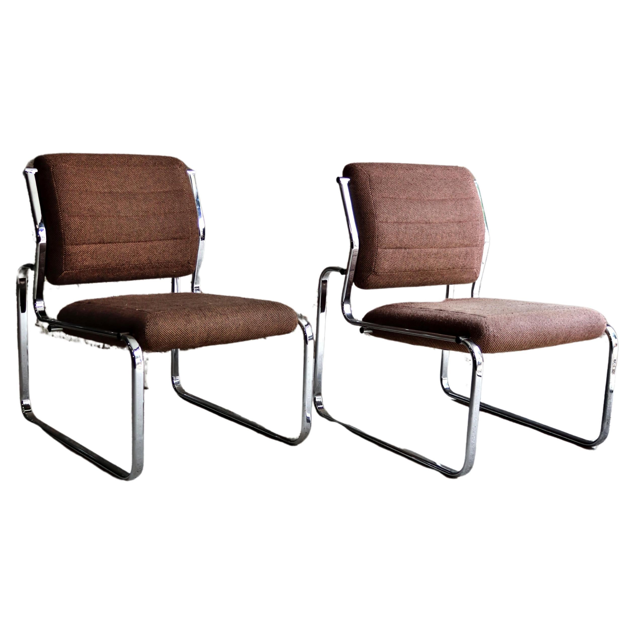 Air France – Waiting room chairs – Set of 2 – Bauhaus – 1970s For Sale