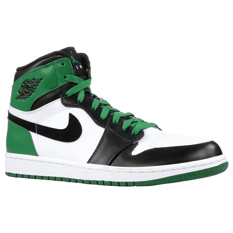 Air Jordan 1 x Nike Tricolor Leather Retro Celtics High Top Sneakers Size  43.5 For Sale at 1stDibs | jordan 1 celtics