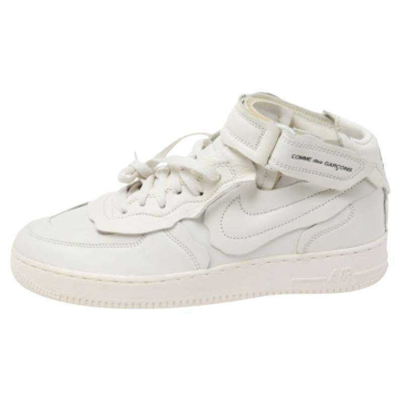 Air Jordan Weißes Leder 12 Retro Fiba High Top Turnschuhe Größe 42,5 im Angebot