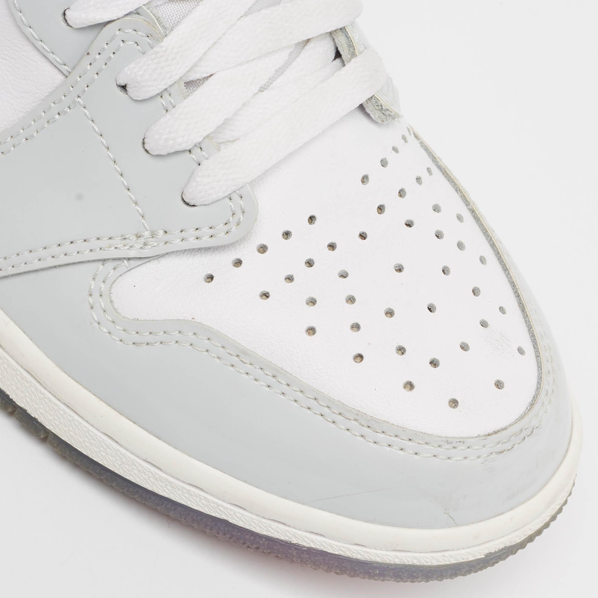 Air Jordans Pelle Jordan 1 Retro High Zoom White Racer Blue Scarpe da ginnastica Taglia 41 in vendita 3