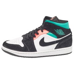 Air Jordans Leder Wildleder Jordan 1 Mid SE South Beach Turnschuhe aus Leder Größe 42