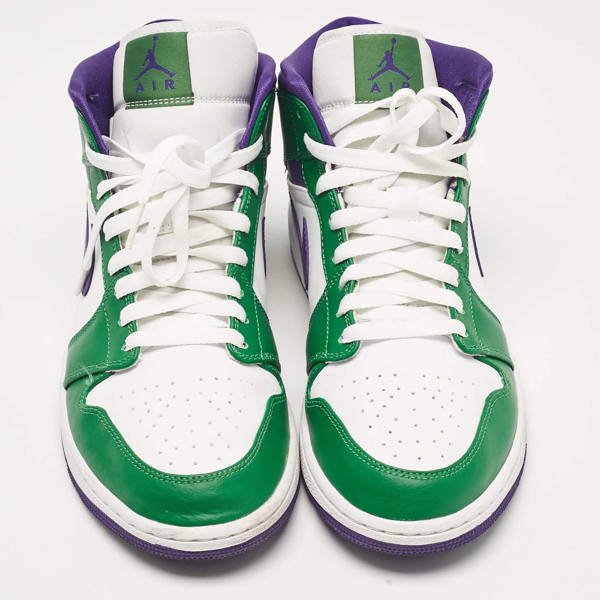 Zapatillas Air Jordans Multicolor Cuero Jordan 1 Mid Incredible Hulk Talla 43 Azul
