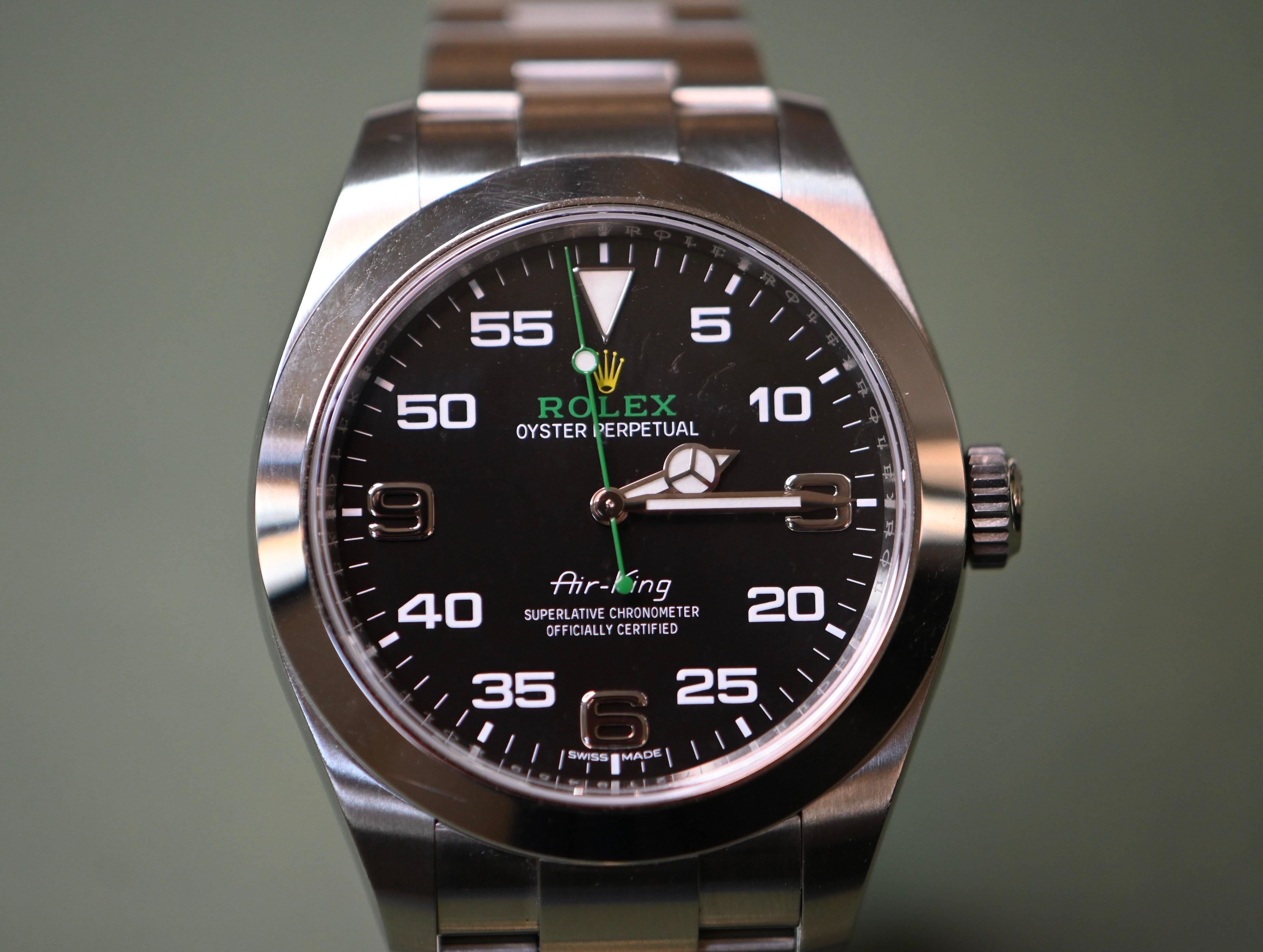 Air-King Oyster, 40 mm, Steel Oystersteel - 116900 In Excellent Condition For Sale In Vannes, FR