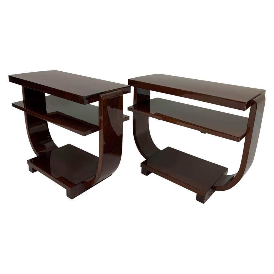 Art Deco Machine Age End Tables by Modernage Furniture Company Circa ...