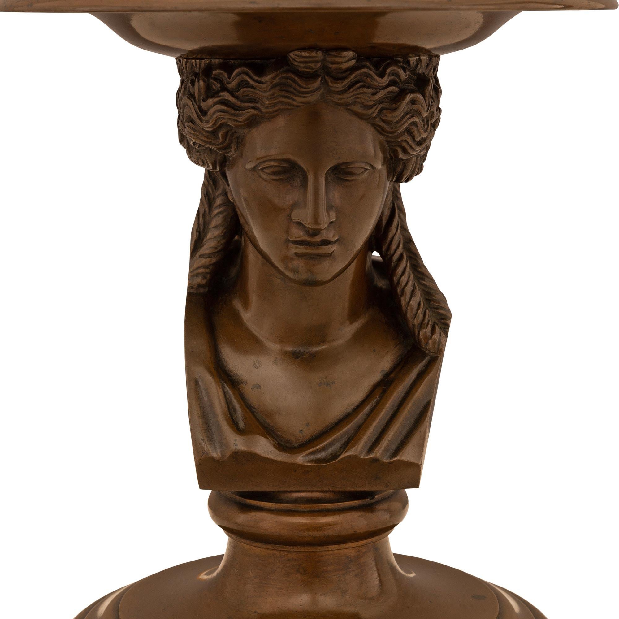air de lampes en bronze d'époque Grand Tour du 19e siècle, signées Barbedienne en vente 1