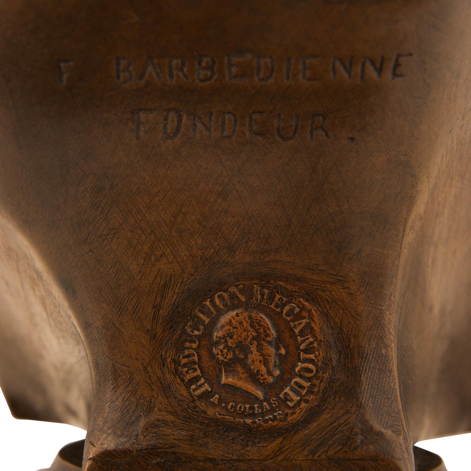 air de lampes en bronze d'époque Grand Tour du 19e siècle, signées Barbedienne en vente 2