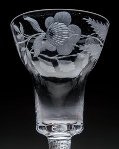 Air Twist Engraved With Jacobite Flowers