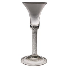 Copa de vino georgiana con pie giratorio c1750