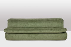 Airborne. Green velvet sofa bed. 1970s.