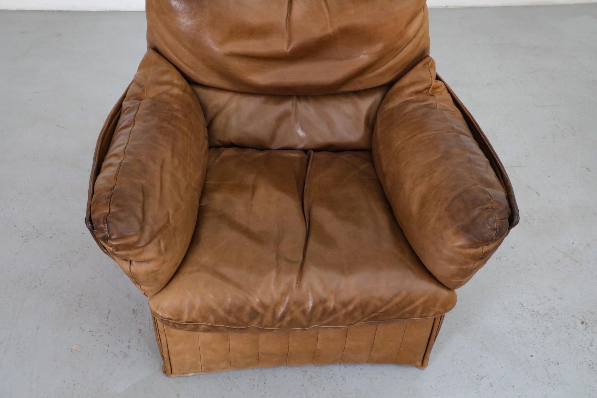 Airborne International Lounge Chairs in Natural Leather For Sale 8