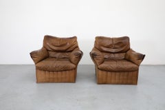 Airborne International Lounge Chairs in Natural Leather
