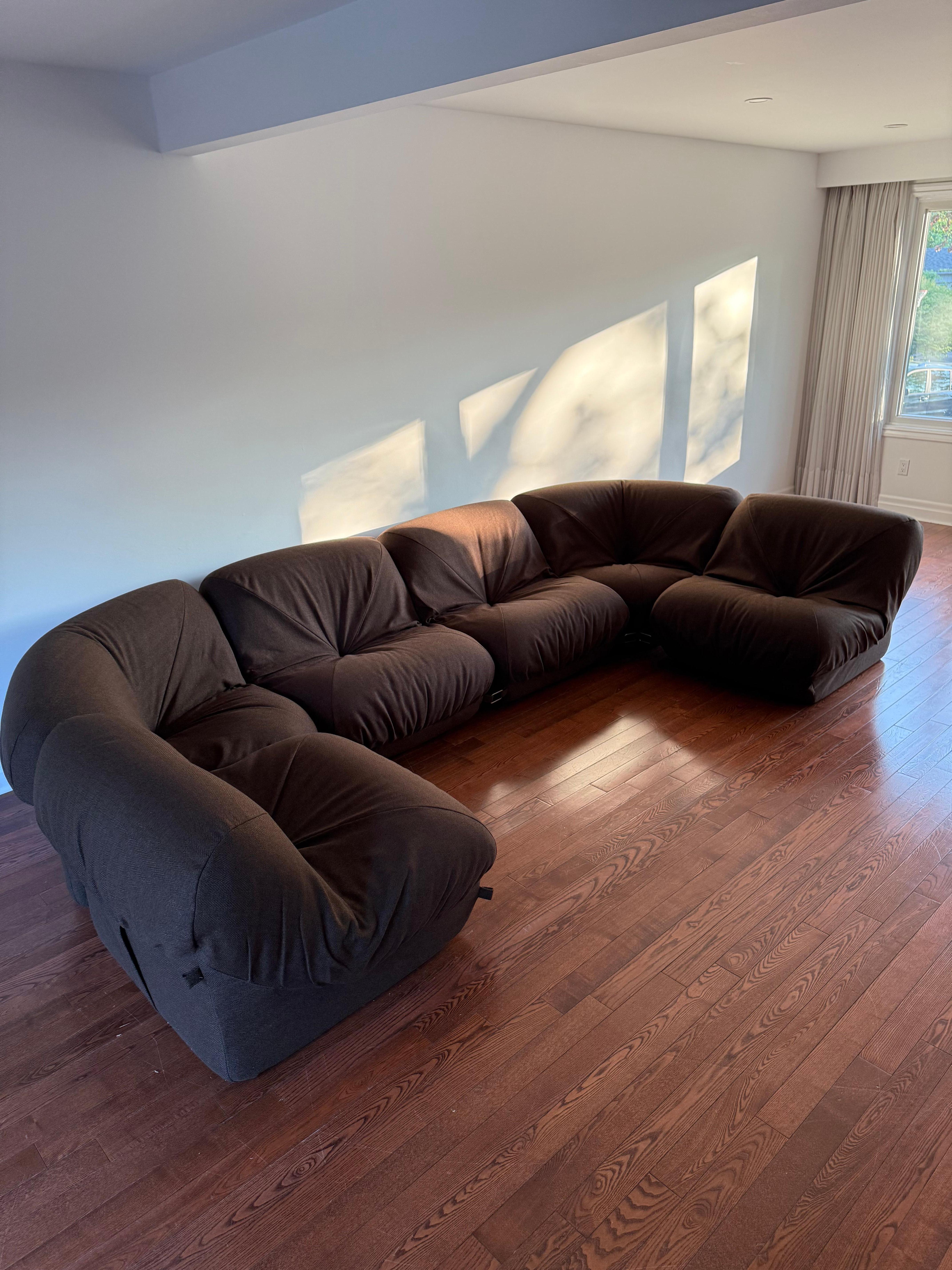 Foam Airborne Patate 6 Piece Modular Sofa, 1977 For Sale