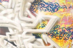 Airbrush on Canvas by François Fabre, Known as 2RODE, Signed and Dated 2010.