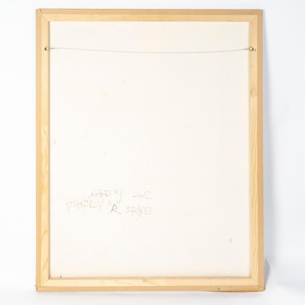 Airbrush on Canvas by François Fabre, Known as 2RODE, Signed and Dated 2012. In Good Condition For Sale In Saint-Ouen, FR