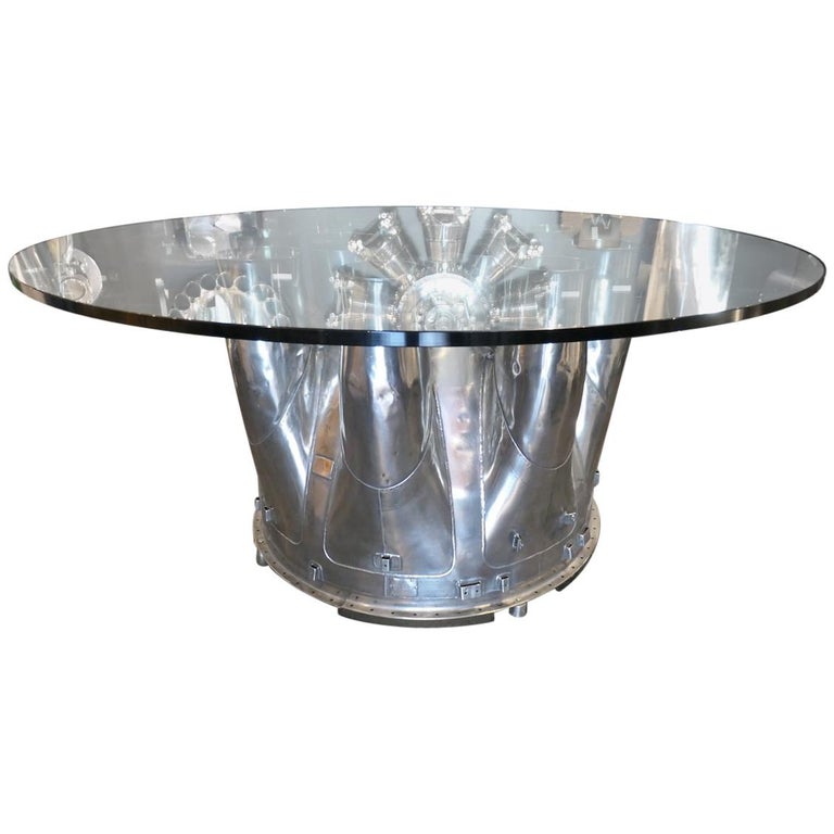 Aircraft Boeing 707 Noise Reduction Centre Table For Sale at 1stDibs | 707  table, 707 glass table, boeing 707 table