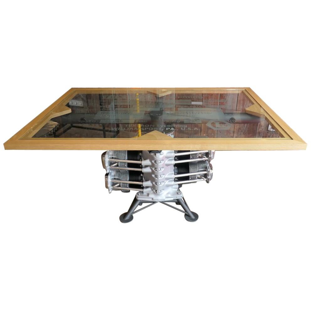 Aircraft Lycoming Engine Dining Room Table For Sale