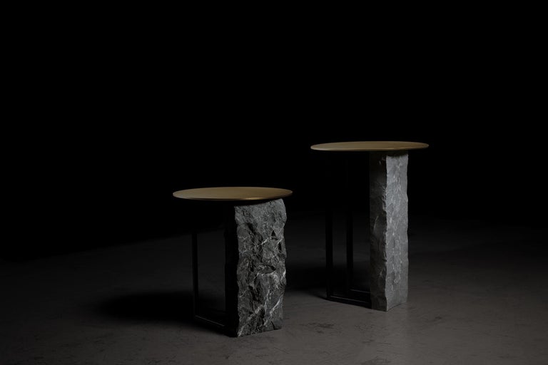 Portuguese 21st Century Modern Aire Side Table Handcrafted in Portugal by Greenapple For Sale